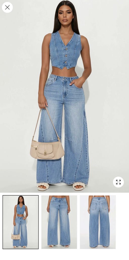 Ojai Seamed Barrel Wide Leg Jean - Light Wash