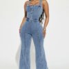 Atlanta Denim Jumpsuit - Light Wash