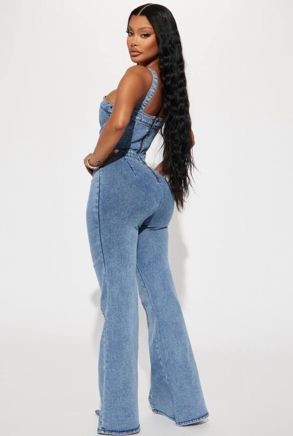 Atlanta Denim Jumpsuit - Light Wash