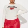 Cherry Vibes Long Sleeve T-Shirt - White