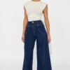 Americano Stretch Super Wide Leg Jeans - Dark Wash