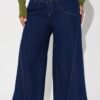Americano Stretch Super Wide Leg Jeans - Dark Wash