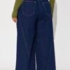 Americano Stretch Super Wide Leg Jeans - Dark Wash