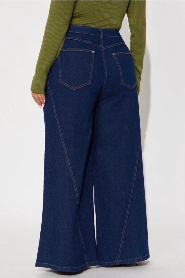 Americano Stretch Super Wide Leg Jeans - Dark Wash