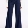 Amber Knit Wide Leg Pant 33″ - Rinse Blue Wash