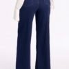 Amber Knit Wide Leg Pant 33″ - Rinse Blue Wash