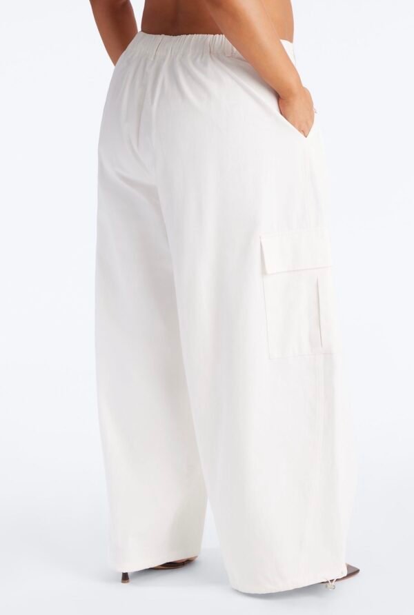 Aerin Mid Rise Cargo Jogger Pant 30″ - Ivory