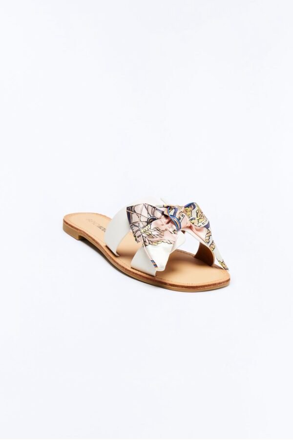 Maldives Bow Slip On Sandals - Tan