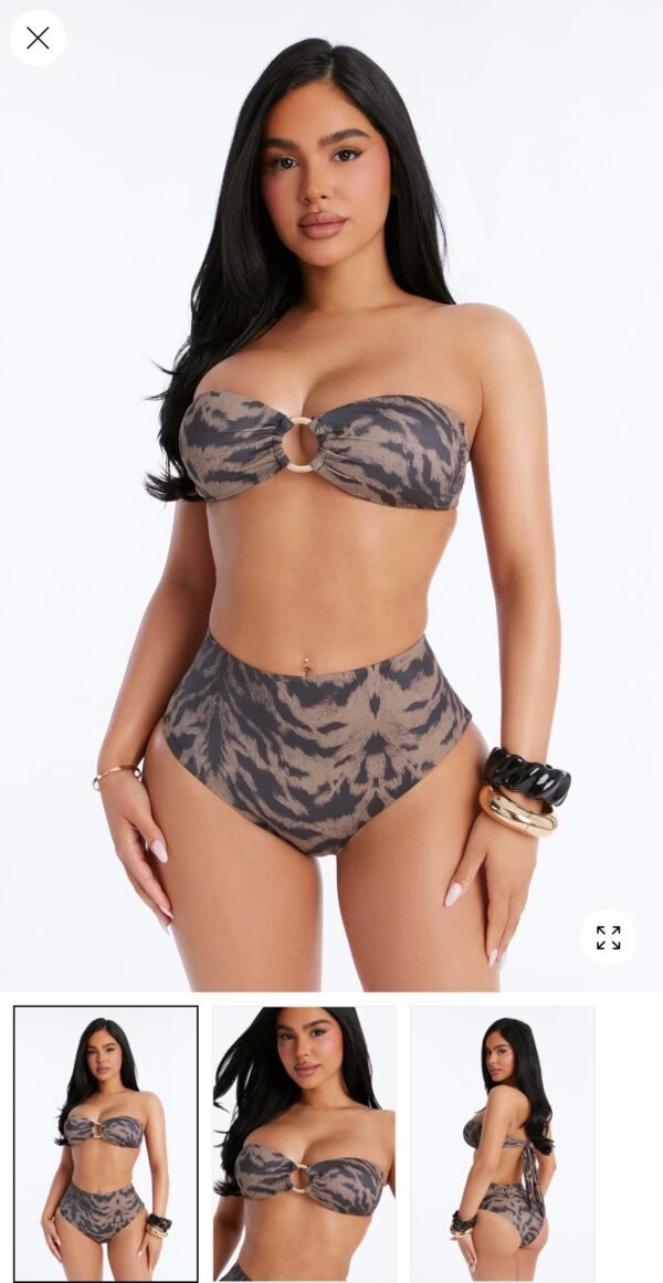 Around Me 2pc Bandeau Bikini - Olive