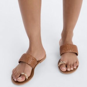 Huntington Beach Toe Ring Sandals - Tan