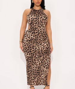 MC-0024 Chosen One Leopard Maxi Dress - Leopard