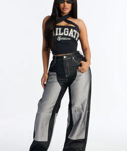Double Agent Utility Panel Jeans - Black