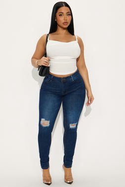 MC-0095 Red Hot Coated Wide Leg Jeans - Brown
