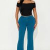 Classic Color Trouser Flare Jeans - Teal