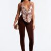 Analisa High Rise Velvet Leggings - Chocolate