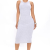 Mila Midi Dress - Heather Grey