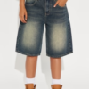 Basic Tinted Denim Jorts - Vintage Wash