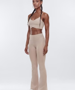ButterSoft™ 33″ Low Rise Foldover Flare Legging - Stone