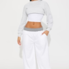 Ryder Fleece Lounge Pant - White