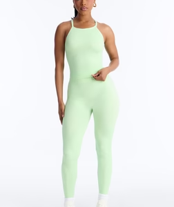 Empowered Performance Seamless Legging Set - Sage