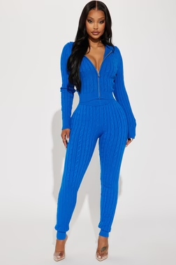 Rylee Sweater Legging Set - Royal