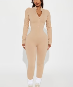 Chloe Seamless Jumpsuit - Nude
