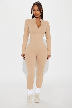 MC-0232 Chloe Seamless Jumpsuit - Nude
