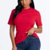 Random Tuesday Oversized T Shirt - Red