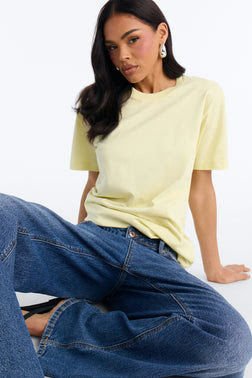 MC-0246 Random Tuesday Oversized T Shirt - Chartreuse