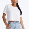 Simple And Modern Cropped Tee - White