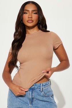 MC-0262 Cara Crew Neck Tee - Nude