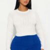 Chillin' It Cable Knit Sweater - Ivory