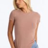 Camilla Classic Fit Crew Neck Tee - Caffe