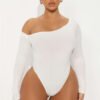 Naomi Ribbed Bodysuit - Ivory