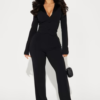 Trying To Impress Jumpsuit - Black