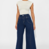 Americano Stretch Super Wide Leg Jeans - Dark Wash