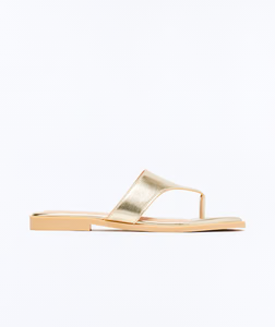 Miro Flip Flop Sandals - Gold