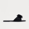 Truth Crochet Flower Slip on Sandals - Black