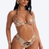 Love To Be Wild 2 Piece Triangle Bikini Set - Leopard